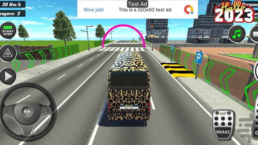 Taxi Bus Driving - Gameplay image of android game