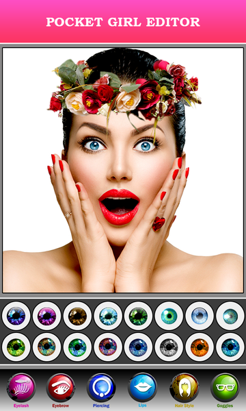 3D Face Makeup Photo Editor - Image screenshot of android app