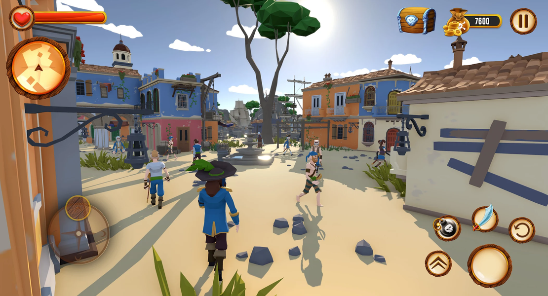 Pirate Polygon Caribbean Sea - عکس بازی موبایلی اندروید