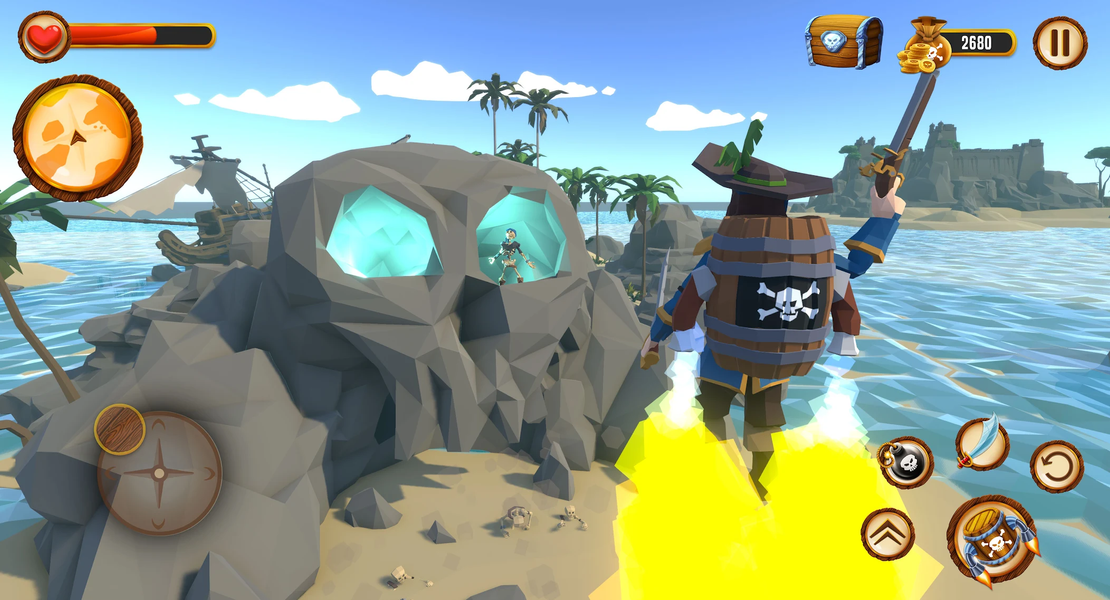 Pirate Polygon Caribbean Sea - عکس بازی موبایلی اندروید