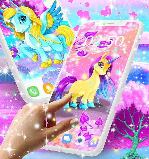 Unicorn live wallpaper - عکس برنامه موبایلی اندروید