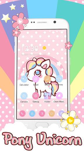 Pony Unicorn Theme - عکس برنامه موبایلی اندروید