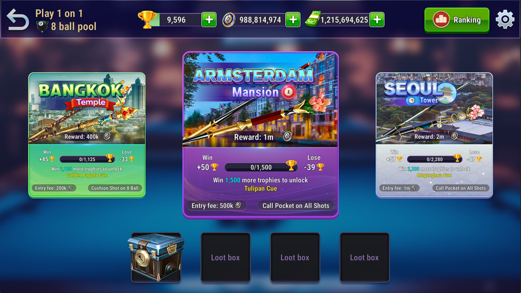 Pool Club: 8 Ball Billiards - Gameplay image of android game