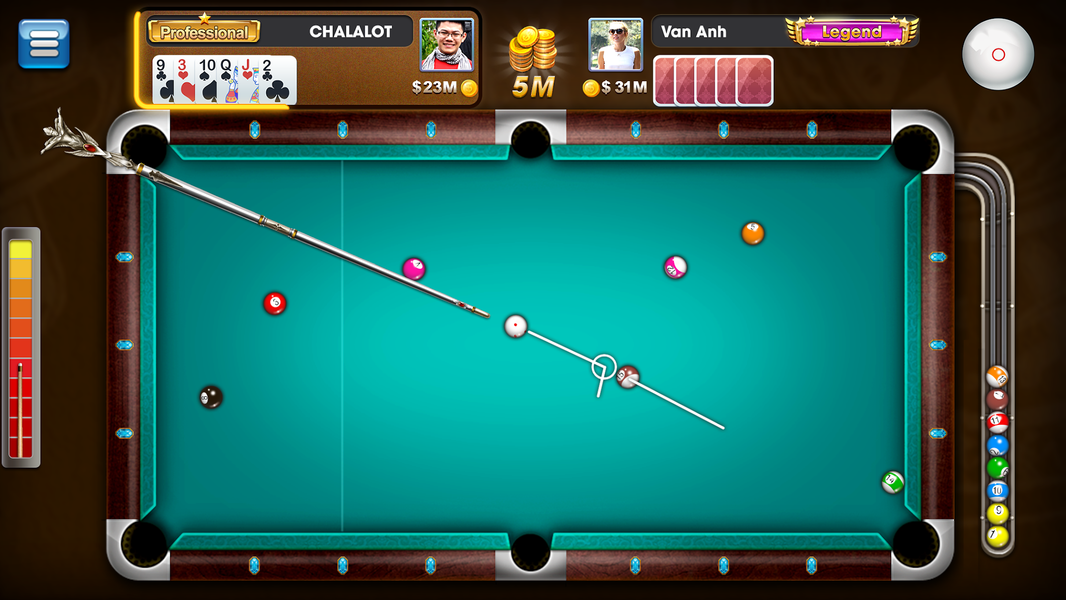 Billiards ZingPlay 8 Ball Pool - Image screenshot of android app