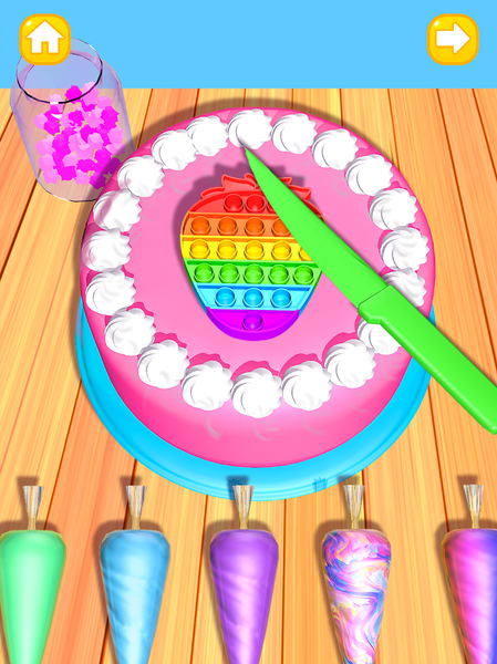 Cake Art: Pop It Baking Games - Gameplay image of android game