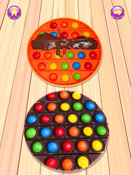 Chocolate Pop It DIY Games - Gameplay image of android game