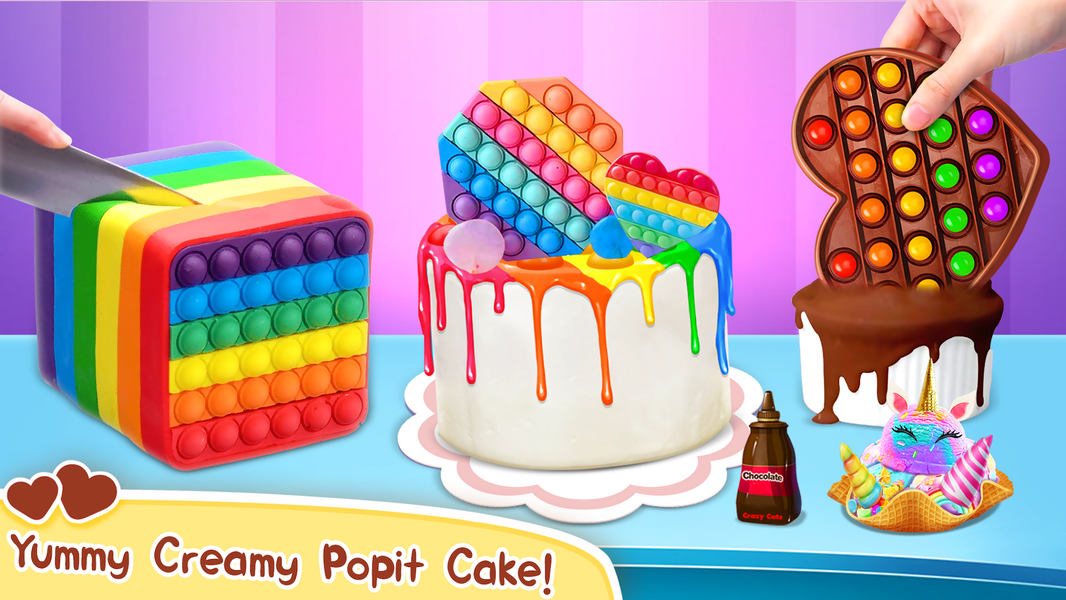 Pop it Chocolate Cake Maker - عکس بازی موبایلی اندروید