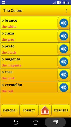 Learning Portuguese language ( - Image screenshot of android app