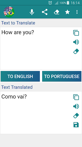 Portuguese English Translator - عکس برنامه موبایلی اندروید