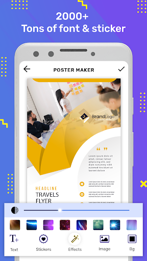 Poster Maker, Flyers, Banner, Ad, Poster Design - عکس برنامه موبایلی اندروید