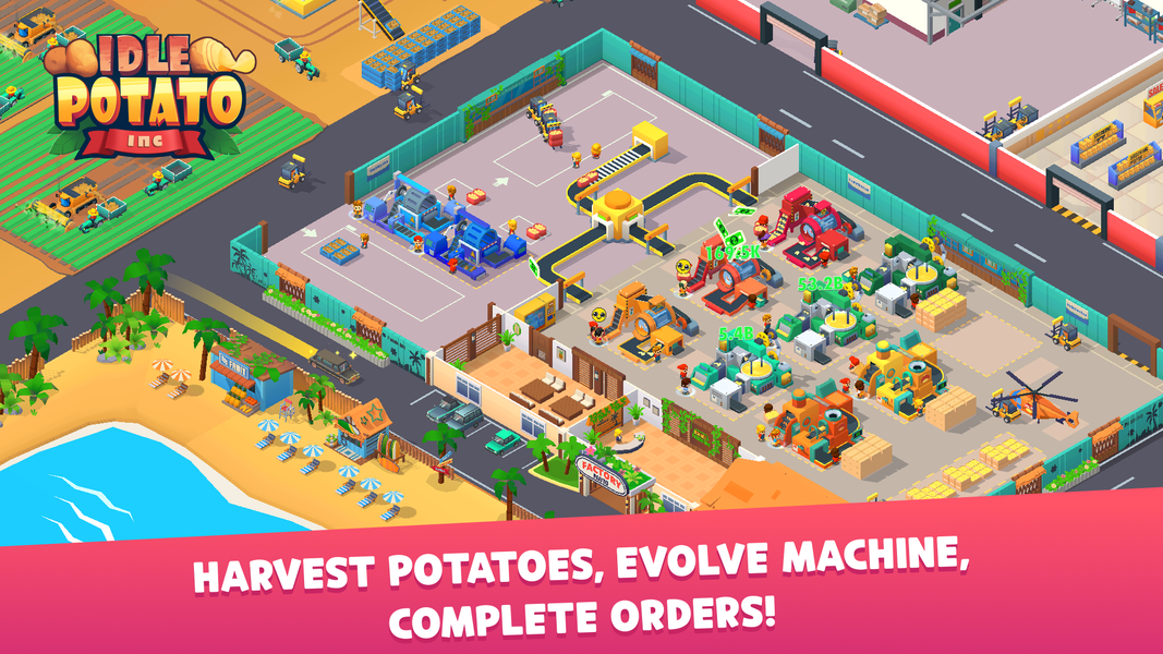 Potato Inc - Tycoon, Idle - Gameplay image of android game