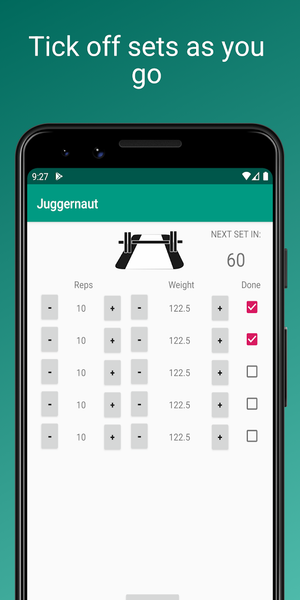 Juggernaut Powerlifting Log - عکس برنامه موبایلی اندروید