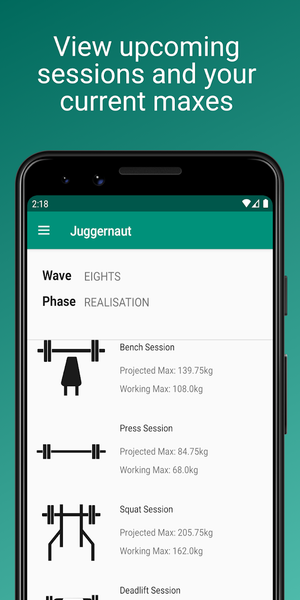 Juggernaut Powerlifting Log - عکس برنامه موبایلی اندروید