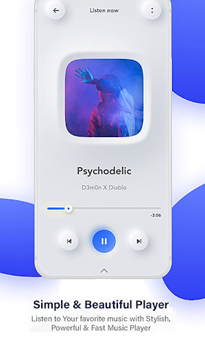 Music Player Galaxy S22 Ultra - عکس برنامه موبایلی اندروید
