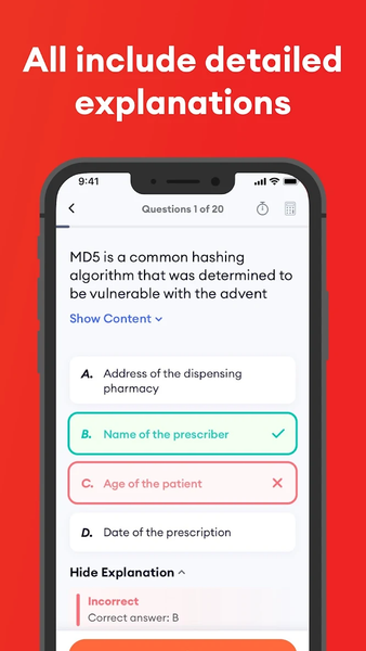 CompTIA® Exam Prep 2025 - Image screenshot of android app