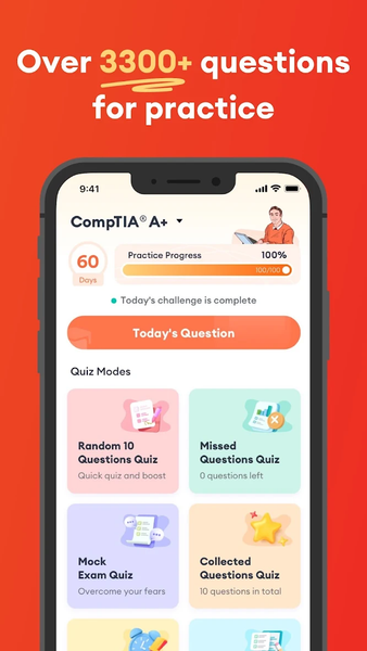 CompTIA® Exam Prep 2025 - Image screenshot of android app