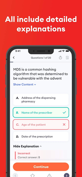 CompTIA® Exam Prep 2025 - Image screenshot of android app