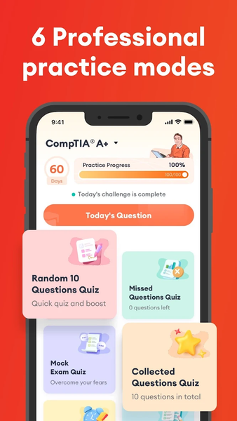 CompTIA® Exam Prep 2025 - Image screenshot of android app