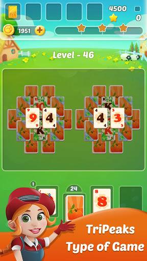 TriPeaks Solitaire Farm - عکس بازی موبایلی اندروید
