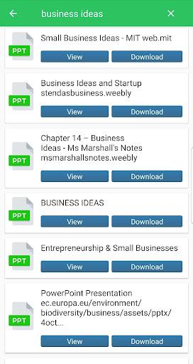 Slide Downloader : Powerpoint PPT Download, Search - عکس برنامه موبایلی اندروید