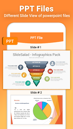 PPT Reader: View PPTX Slides - عکس برنامه موبایلی اندروید