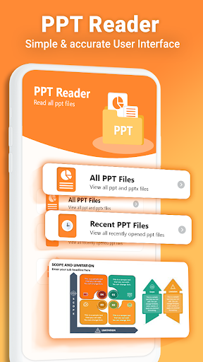 PPT Reader: View PPTX Slides - عکس برنامه موبایلی اندروید