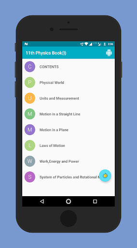 11th NCERT Physics Textbook (Part I) - Image screenshot of android app