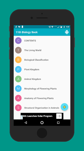 11th NCERT Biology Textbook - Image screenshot of android app