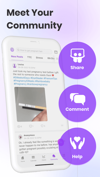 Ovulation Tracker App - Premom - عکس برنامه موبایلی اندروید