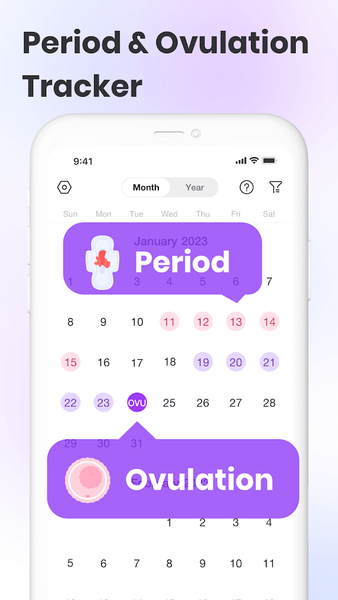 Ovulation Tracker App - Premom - عکس برنامه موبایلی اندروید