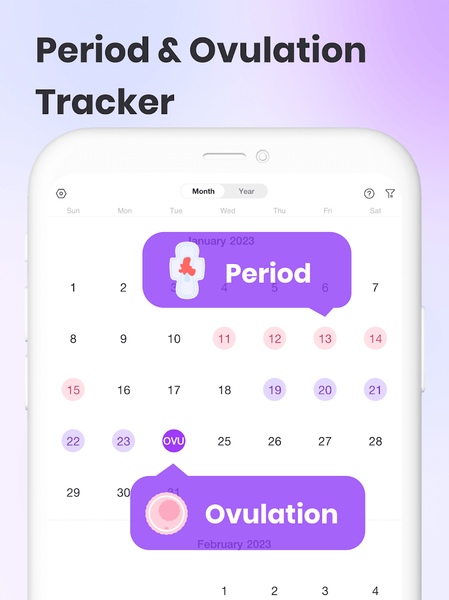 Ovulation Tracker App - Premom - عکس برنامه موبایلی اندروید