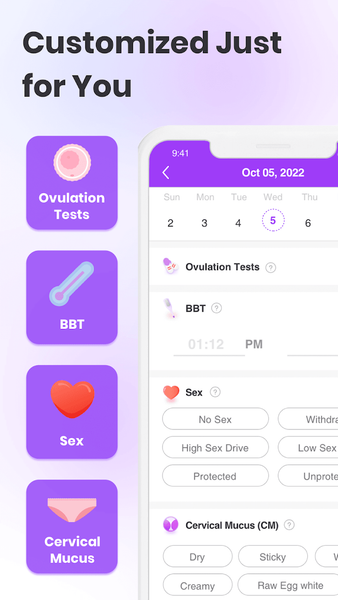 Ovulation Tracker App - Premom - عکس برنامه موبایلی اندروید