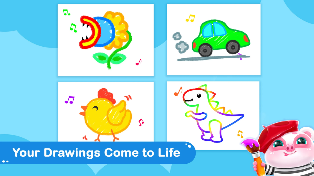 Toddler Drawing Games For Kids - Gameplay image of android game