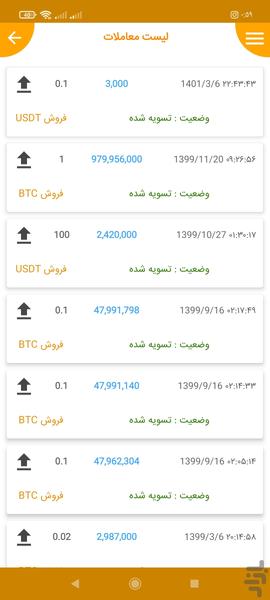 شهرکوین | خرید و فروش ارز دیجیتال - Image screenshot of android app