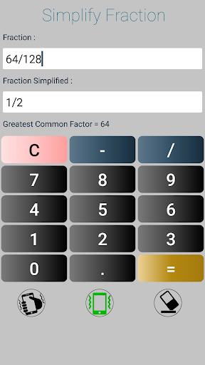 Simplify Fractions - عکس برنامه موبایلی اندروید