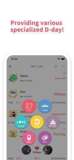 DAY DAY Widget : Countdown - عکس برنامه موبایلی اندروید