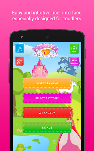 Coloring Book Princess Girls - Gameplay image of android game