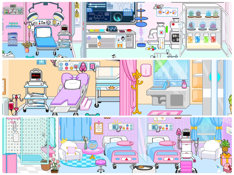 Princess World: Hospital Games - Gameplay image of android game