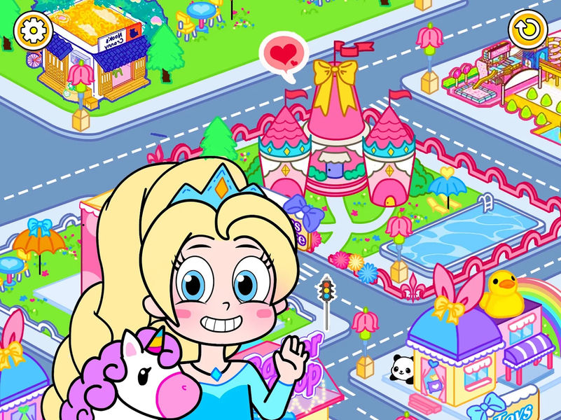 Toka Boka Life Princess Games - Gameplay image of android game
