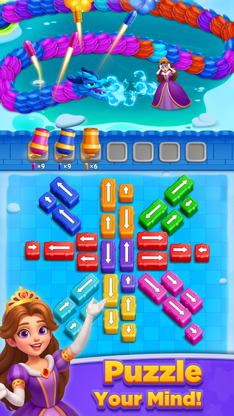 Princess Rescue: Color Puzzle - Gameplay image of android game