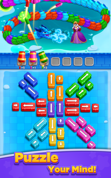 Princess Rescue: Color Puzzle - Gameplay image of android game