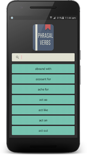 Phrasal Verbs Dictionary - Image screenshot of android app