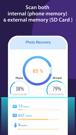 Photo Recovery Pro & Restore Video, Audio Fast - عکس برنامه موبایلی اندروید