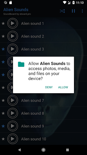 Alien Sounds - Image screenshot of android app