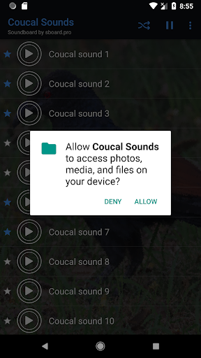 Coucal Sounds ~ Sboard.pro - Image screenshot of android app