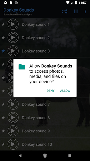 Donkey sounds - Image screenshot of android app