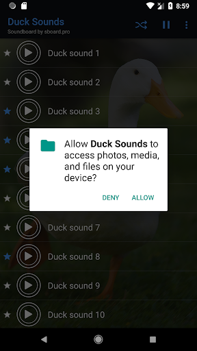 Duck Sounds ~ Sboard.pro - Image screenshot of android app