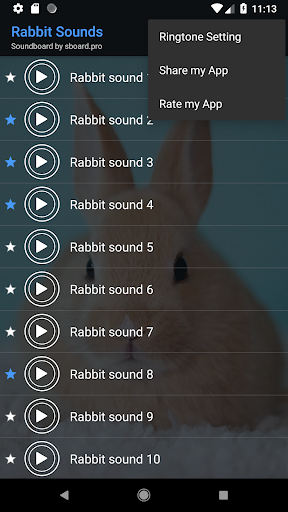 Rabbit sounds - عکس برنامه موبایلی اندروید