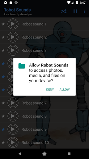 Robot sounds - Image screenshot of android app