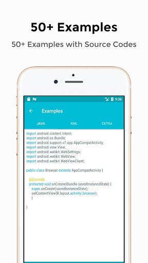 Tutorial for android :Learn Android, Java & Kotlin - Image screenshot of android app